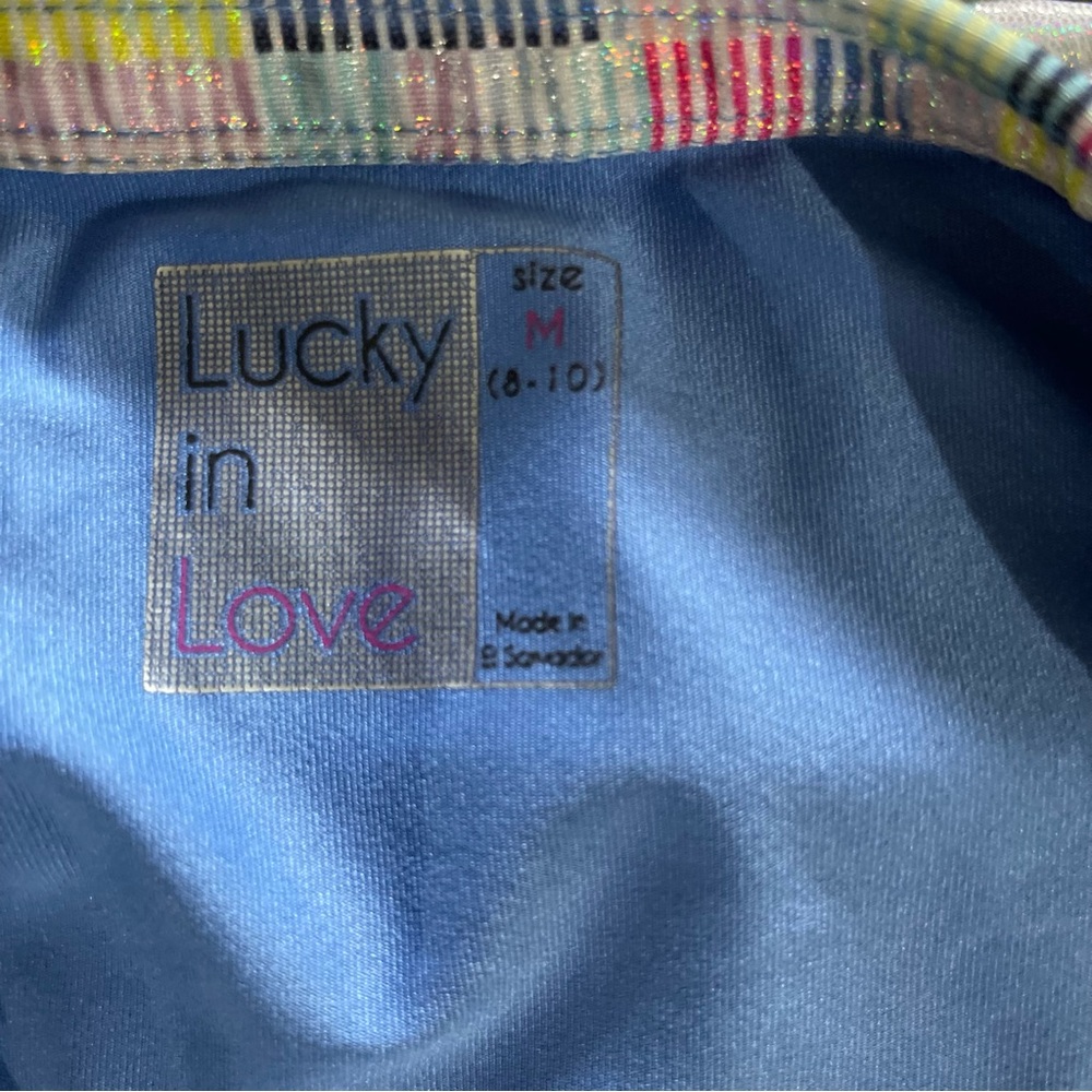 Lucky in Love Geometric Foil Print Athletic Skirt Sz M Tennis Golf Activewear - Picture 3 of 8